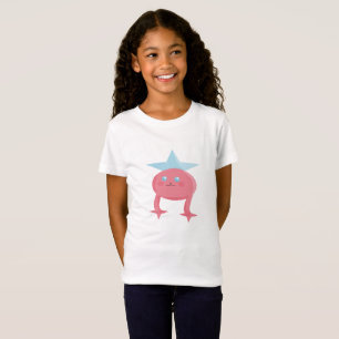 Kulturelle Kids Art Design Fee Pink Blue T-Shirt