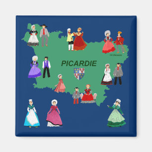Kulturerbe von Picardie, Frankreich Magnet