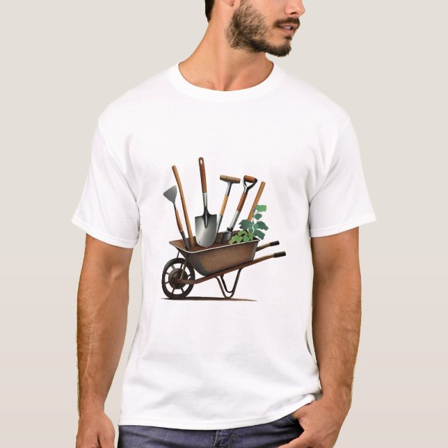Kulturträume: Rustikaler T - Shirt der Rollkarren  (Vorderseite)