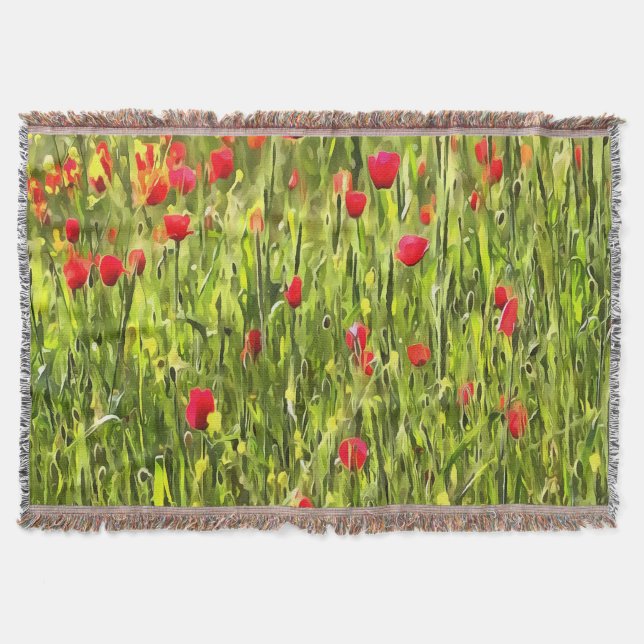 Kulturwiese Mohnlandschaft Decke (Vorderseite)