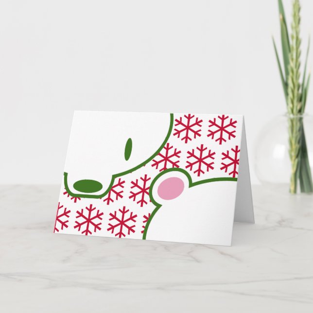 Kuma-chan Holiday Feiertagskarte (Vorderseite)