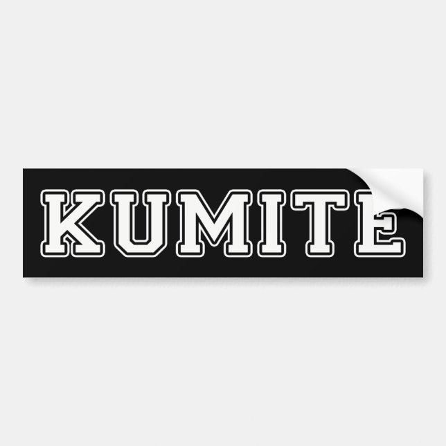 Kumite Autoaufkleber (Vorne)