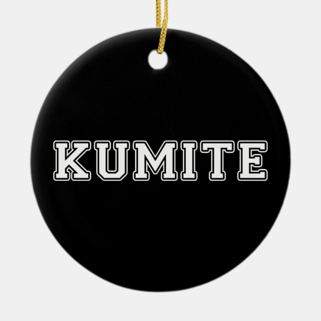 Kumite Keramik Ornament (Vorne)