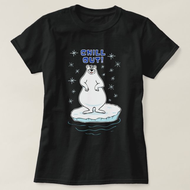 Kümmere dich! Polar Bear T-Shirt (Design vorne)