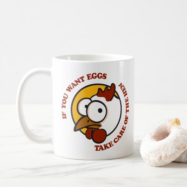 Kümmere dich um das Huhn 1 Kaffeetasse (Mit Donut)