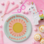 KÜMMERN IT Pink Daisy Sonnenblume Glückwunsch Gebu Pappteller<br><div class="desc">Dekorieren Sie Ihr Outfit mit dieser coolen Papiertafel. Die Dekoration für ein Party ist großartig! Sie können es mit Ihrem eigenen Text anpassen, indem Sie auf "Personalisieren" klicken und die Schriftart-Farben und die Platzierungen ändern. Karo in meinem Shop für viel mehr Farben und Muster! Lass mir Bescheid, wenn du auch...</div>
