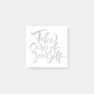 Kümmern Sie sich selbst Post-it Klebezettel