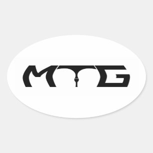 Kümmern Sie sich um Gap - schwarzen Text-Aufkleber Ovaler Aufkleber