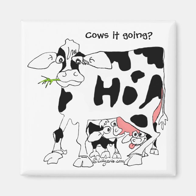 Kümmert es sich? Square Kühlschrankmagnet (Vorne)