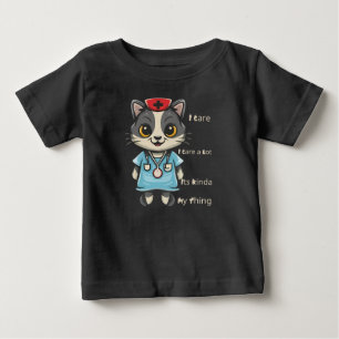 Kümmre Cat Nurse: Das ist mein Ding Baby T-shirt