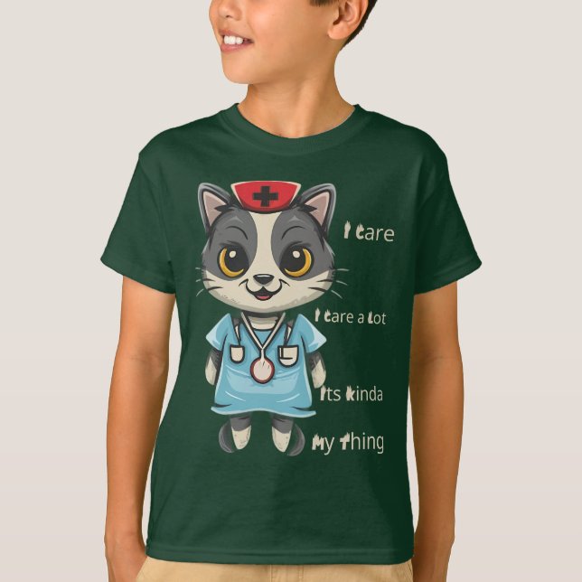Kümmre Cat Nurse: Das ist mein Ding T-Shirt (Vorderseite)