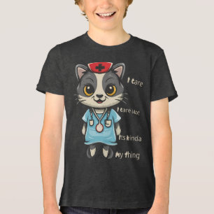 Kümmre Cat Nurse: Das ist mein Geschmack Tri-Blend Shirt