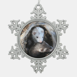 Kumpel Schneeflocken Zinn-Ornament