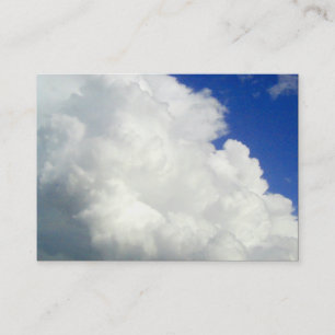 Kumulutige Wolken, Mini-Foto Visitenkarte