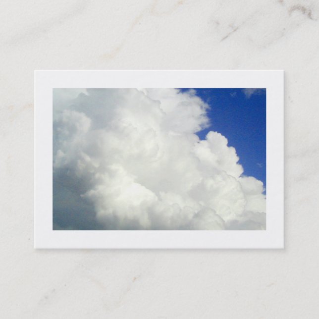 Kumulutige Wolken, Mini-Foto Visitenkarte (Vorderseite)