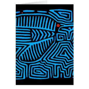 Kuna Indian Blue Bird