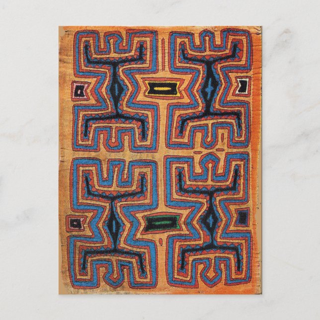 Kuna Indian Canoe Spirits Postkarte (Vorderseite)