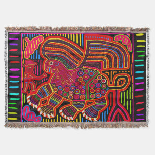 Kuna Indian Friendly Dragon Mola Decke