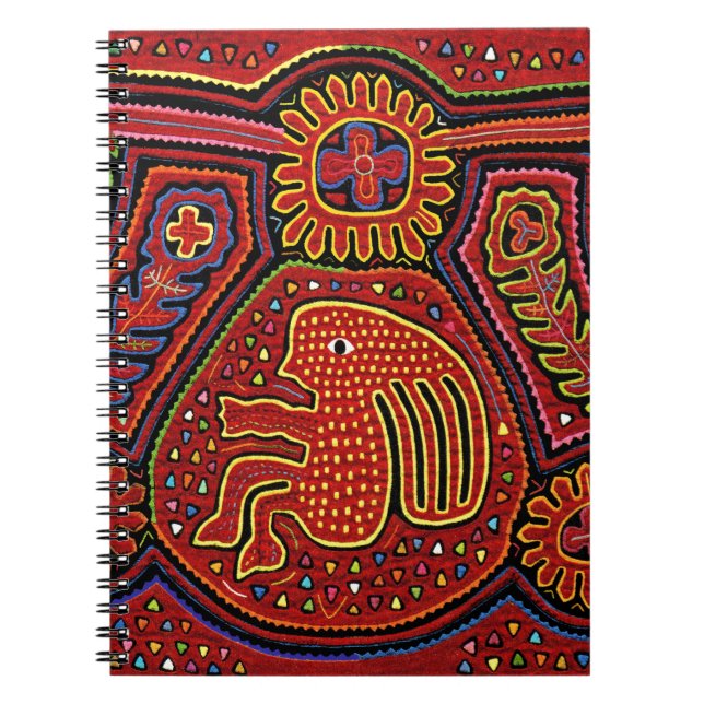 Kuna Indian Girl on a Bicycle Notizblock (Vorderseite)