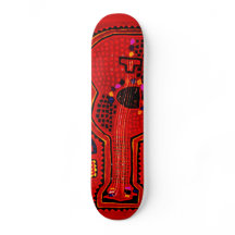 Kuna Indian Guitar Skateboard