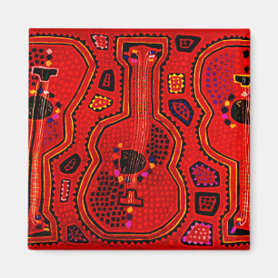 Kuna Indian Guitars Magnet
