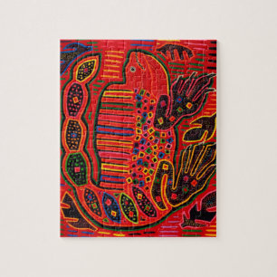 Kuna Indian Leguan Mola