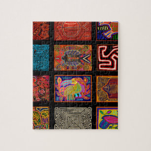 Kuna Indian Mola Collage