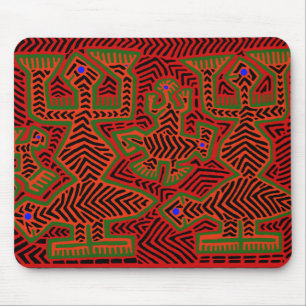 Kuna Indian Mola Geister Mousepad