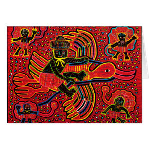 Kuna Indian Stork Bringbaby Design