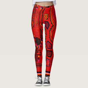 Kuna-Indianer Gitarren-Leggings Leggings