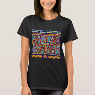 Kuna Indianische Musikbox - San Blas Mola T-Shirt