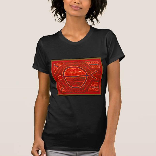 Kuna Mola Stingray T-Shirt (Vorderseite)