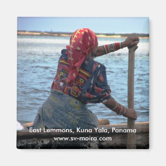 Kuna paddling ulu, East Lemmons, Kuna Yala Magnet