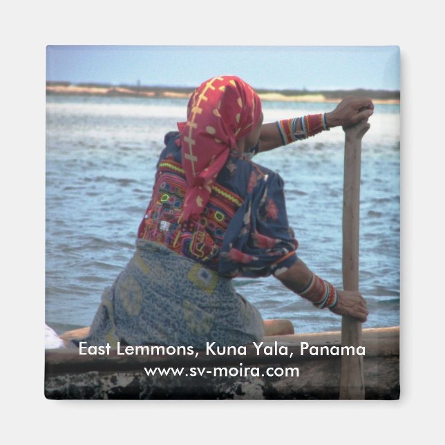 Kuna paddling ulu, East Lemmons, Kuna Yala Magnet (Vorne)
