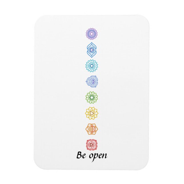 Kundalini Chakras Be Open Magnet (Vertikal)