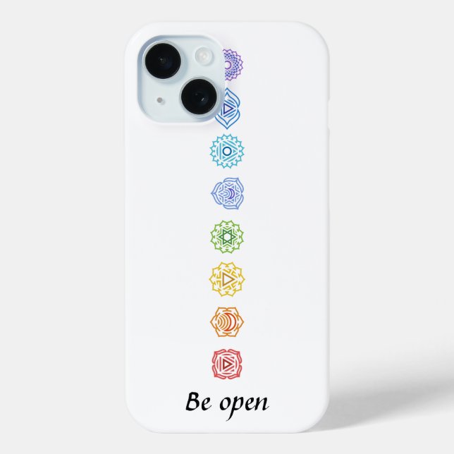 Kundalini Yoga Chakras Open Case-Mate iPhone Hülle (Rückseite)