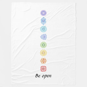 Kundalini Yoga Chakras Open Fleecedecke