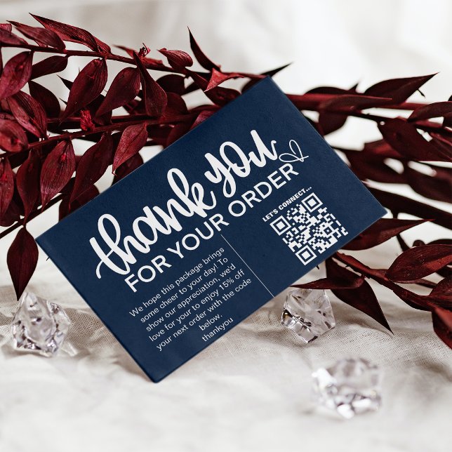 Kunde dankt dem Paket QR Code Coupon einfügen Visitenkarte (Von Creator hochgeladen)