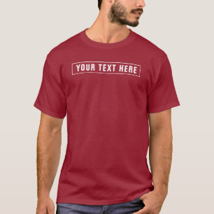 Kunde Elegante moderne Vorlage Männer Maroon Red T-Shirt