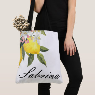 KUNDE SOMMERTASCHE MIT LEMONEN ZURÜCK TASCHE