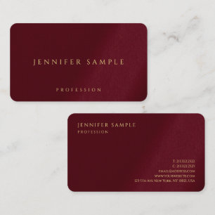 Kunden Elegante moderne Luxus Premium Linen Papier Visitenkarte