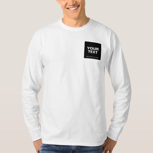 Kunden fügen Foto für den Textnamen lange Lebensda T-Shirt (Vorderseite)