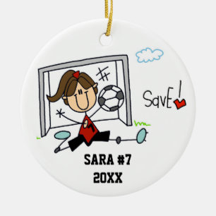 Kundenanfrage Girl Soccer Player Ornament