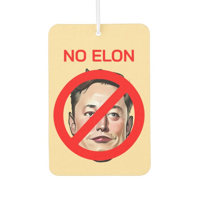 KUNDENBAR Kein Elon Air Freshener Autolufterfrischer (Vorderseite)