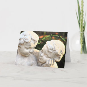 KUNDENBAR/"SIE SIND MIR SO SPEZIELL"/ ZWEI CHERUBS KARTE
