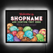 KUNDENBARE Schotte Eiscreme Shop Lighted Promo