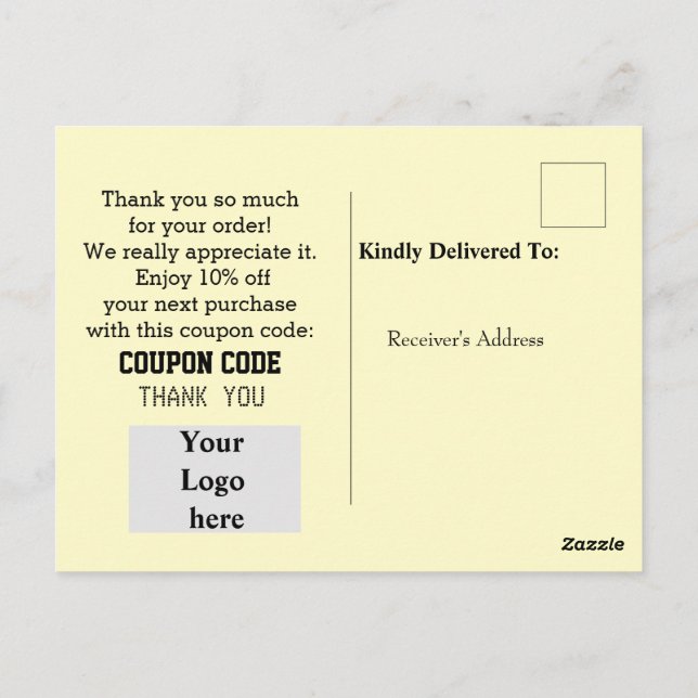 Kundenbetreuung Postkarte (Rückseite)