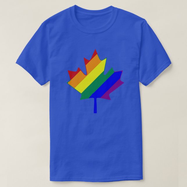 KUNDENBEWEGLICHER RAINBOW-KARTE LEAF  T-Shirt (Design vorne)