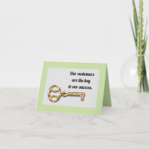 Kundenbewertung Sie sind der Schlüssel