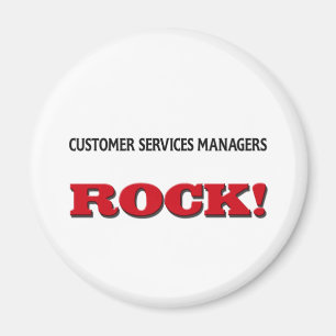 Kundendienst-Manager-Felsen Magnet